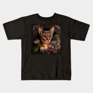 Abyssinian Cat Ritual Kids T-Shirt